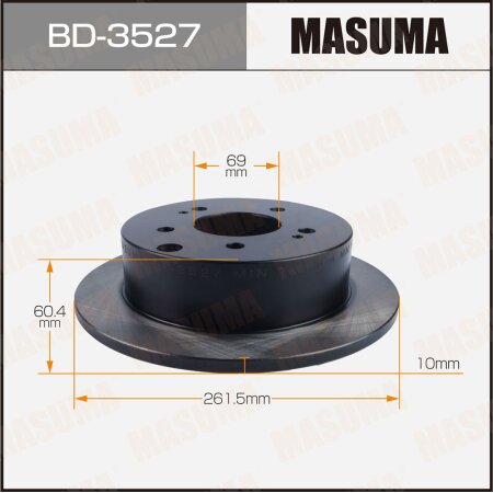 Brake disk Masuma, BD-3527