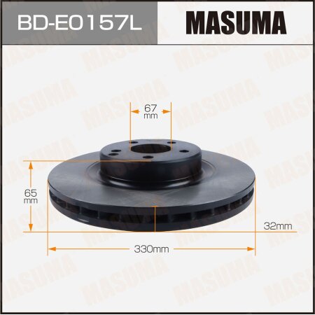 Brake disk Masuma LH, BD-E0157L