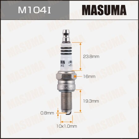 Spark plug Masuma iridium CR9EIX (3521), M104I