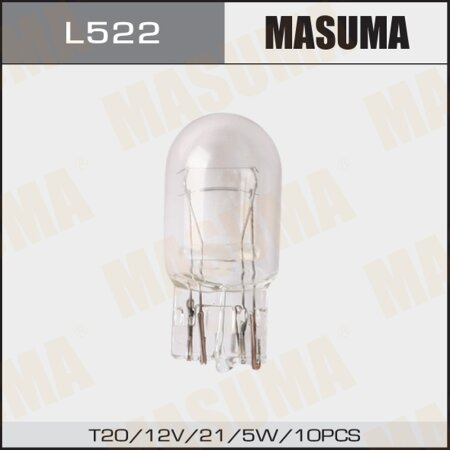 Bulb Masuma W21/5W (W3x16q, T20) 12V 21/5W bi-pin, L522
