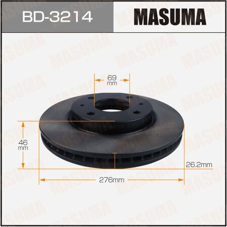 Brake disk Masuma, BD-3214