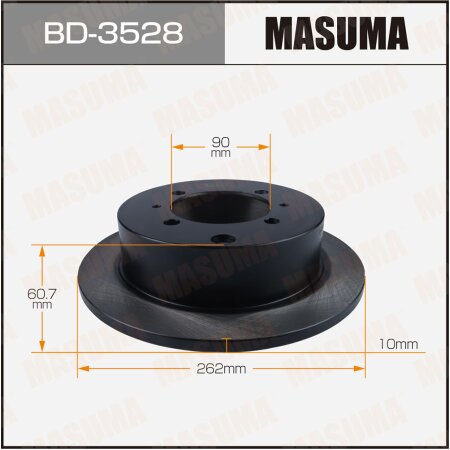 Brake disk Masuma, BD-3528