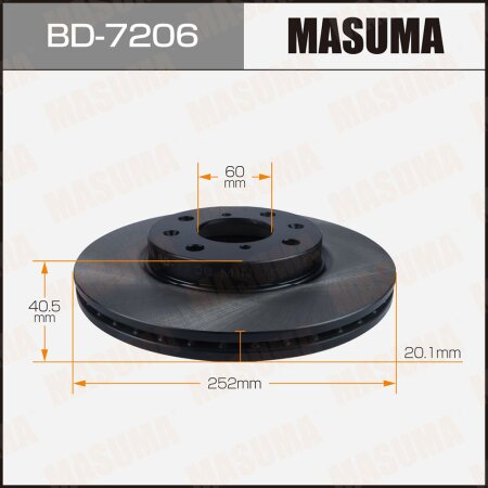 Brake disk Masuma, BD-7206