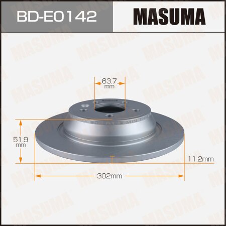 Brake disk Masuma, BD-E0142