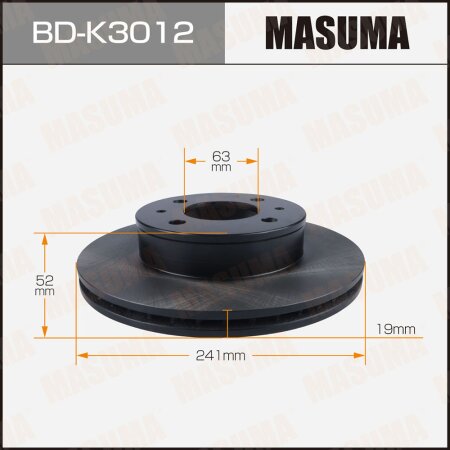 Brake disk Masuma, BD-K3012