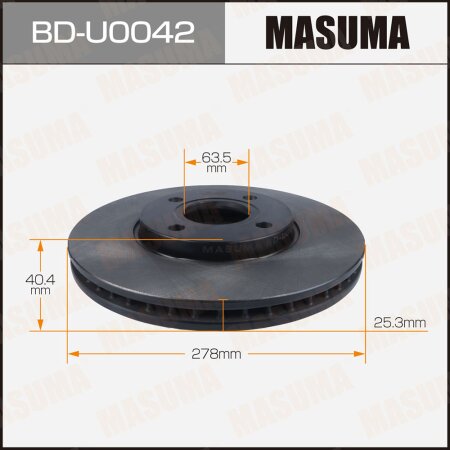 Brake disk Masuma, BD-U0042