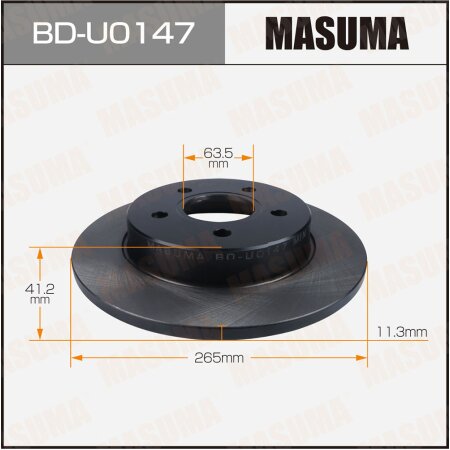 Brake disk Masuma, BD-U0147