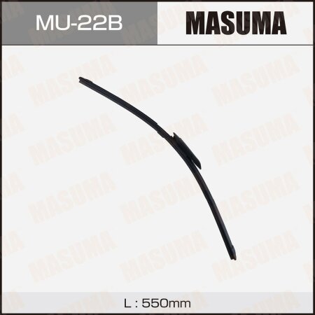 Wiper blade Masuma 22" (550mm) frameless, GWB061, AeroClip, MU-22B