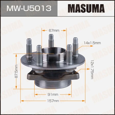 Wheel hub assembly Masuma, MW-U5013