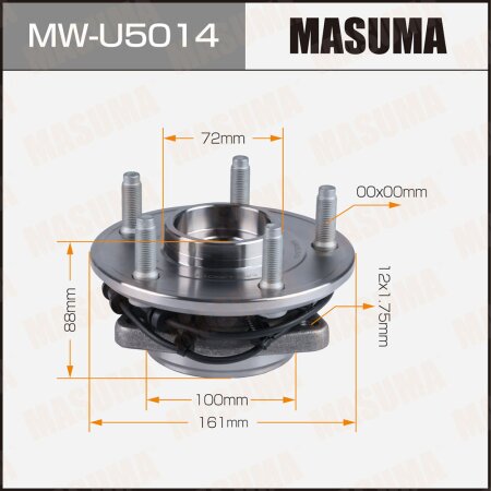 Wheel hub assembly Masuma, MW-U5014