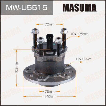 Wheel hub assembly Masuma, MW-U5515