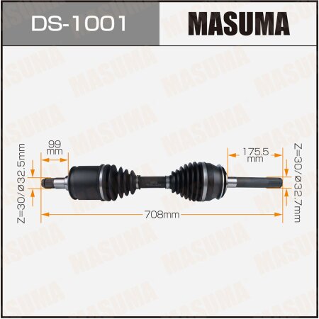 Drive shaft Masuma, DS-1001