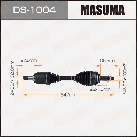 Drive shaft Masuma, DS-1004