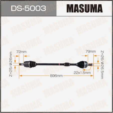 Drive shaft Masuma, DS-5003