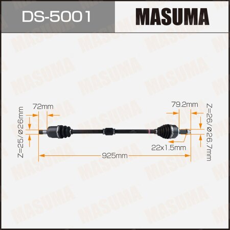 Drive shaft Masuma, DS-5001