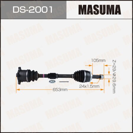 Drive shaft Masuma, DS-2001