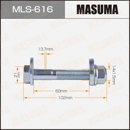 Camber adjustment bolt Masuma, MLS-616