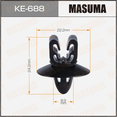 Retainer clip Masuma plastic, KE-688