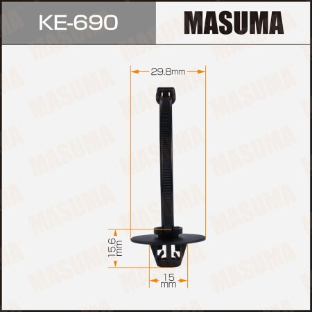 Retainer clip Masuma plastic, KE-690