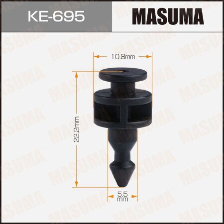 Retainer clip Masuma plastic, KE-695
