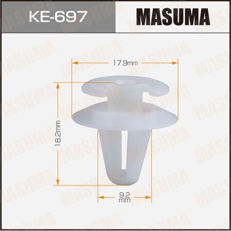 Retainer clip Masuma plastic, KE-697