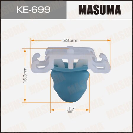 Retainer clip Masuma plastic, KE-699