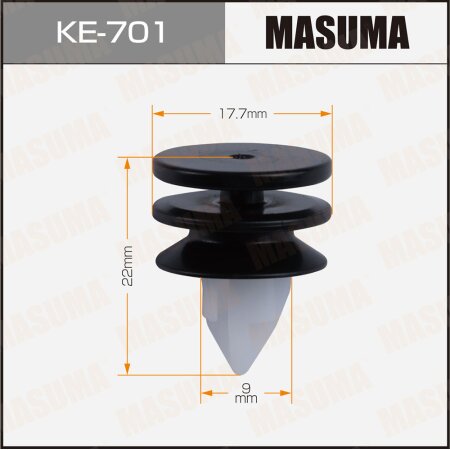 Retainer clip Masuma plastic, KE-701