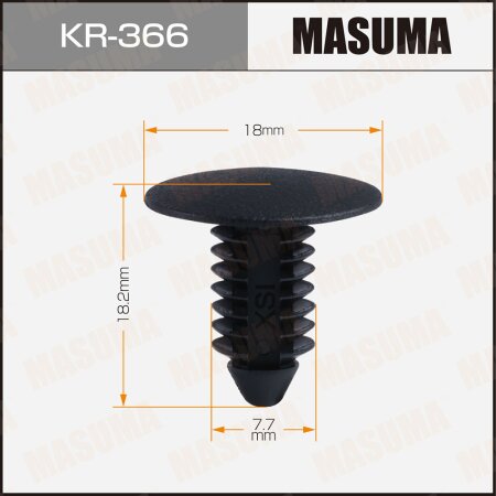 Retainer clip Masuma plastic, KR-366