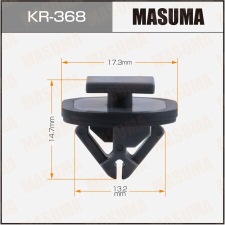 Retainer clip Masuma plastic, KR-368