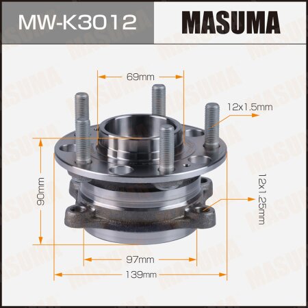 Wheel hub assembly Masuma, MW-K3012