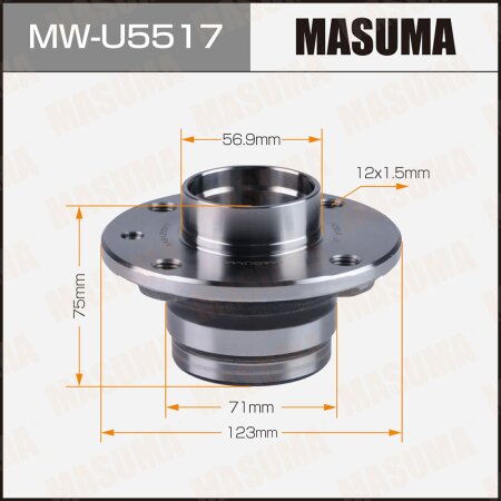 Wheel hub assembly Masuma, MW-U5517