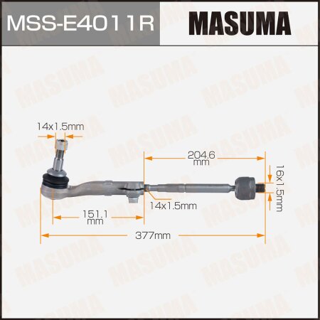 Tie rod end kit Masuma, MSS-E4011R