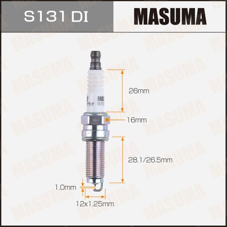 Spark plug Masuma iridium+iridium DILKR6D11G (95264), S131DI