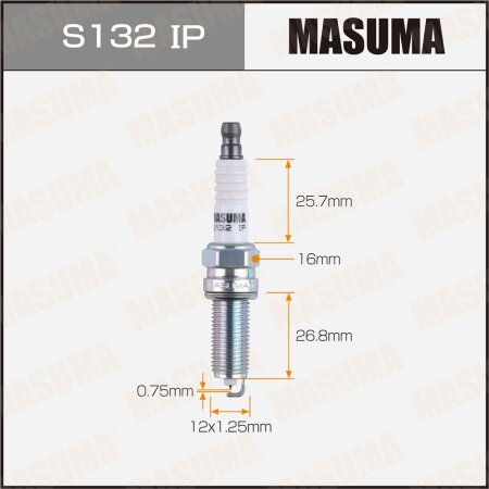 Spark plug Masuma iridium (90147) SILKR8E7G, S132IP