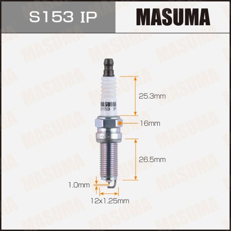 Spark plug Masuma iridium (97098) SILKR6C10E, S153IP