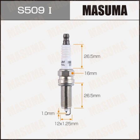 Spark plug Masuma iridium (93815) SILZKR6B10E, S509I