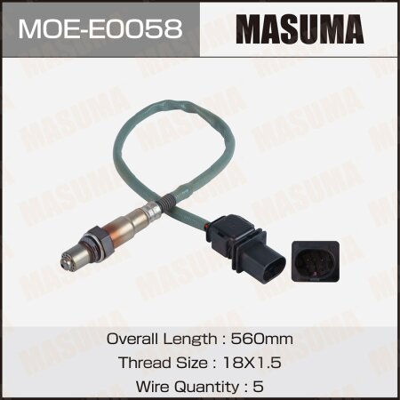 Oxygen sensor Masuma, MOE-E0058