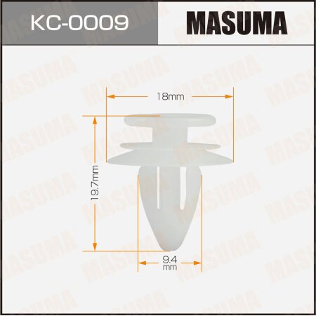 Retainer clip Masuma plastic, KC-0009