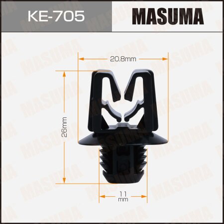 Retainer clip Masuma plastic, KE-705