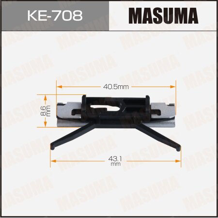 Retainer clip Masuma plastic, KE-708