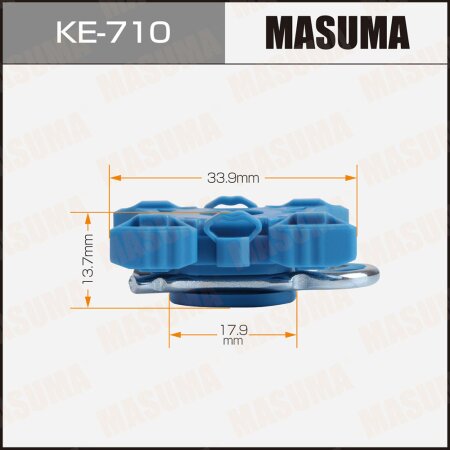 Retainer clip Masuma plastic, KE-710