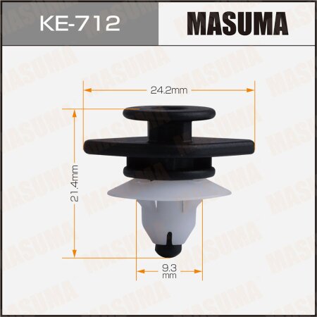 Retainer clip Masuma plastic, KE-712