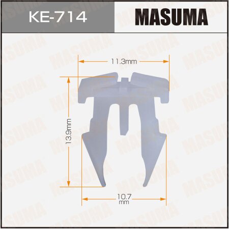 Retainer clip Masuma plastic, KE-714