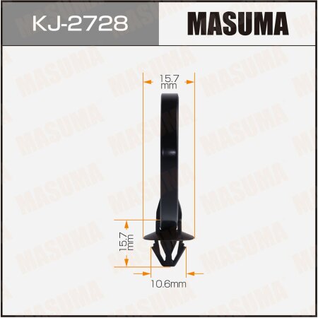 Retainer clip Masuma plastic, KJ-2728