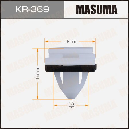 Retainer clip Masuma plastic, KR-369