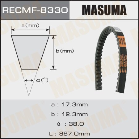Drive V-Belt Masuma, 17x867 mm, 8330