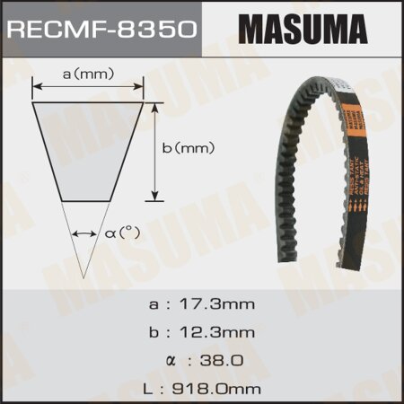 Drive V-Belt Masuma, 17x918 mm, 8350