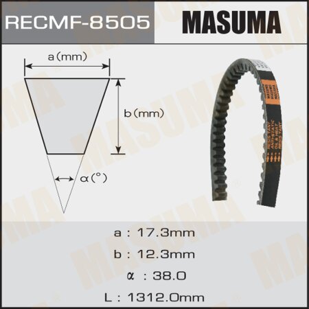 Drive V-Belt Masuma, 17x1312 mm, 8505