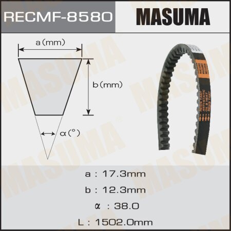 Drive V-Belt Masuma, 17x1502 mm, 8580