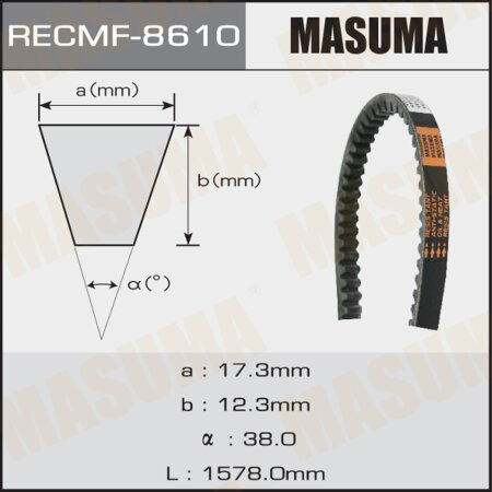 Drive V-Belt Masuma, 17x1578 mm, 8610